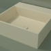 modello 3D Lavabo da appoggio (01UN21302, Bone C39, L 48, P 48, H 16 cm) - anteprima