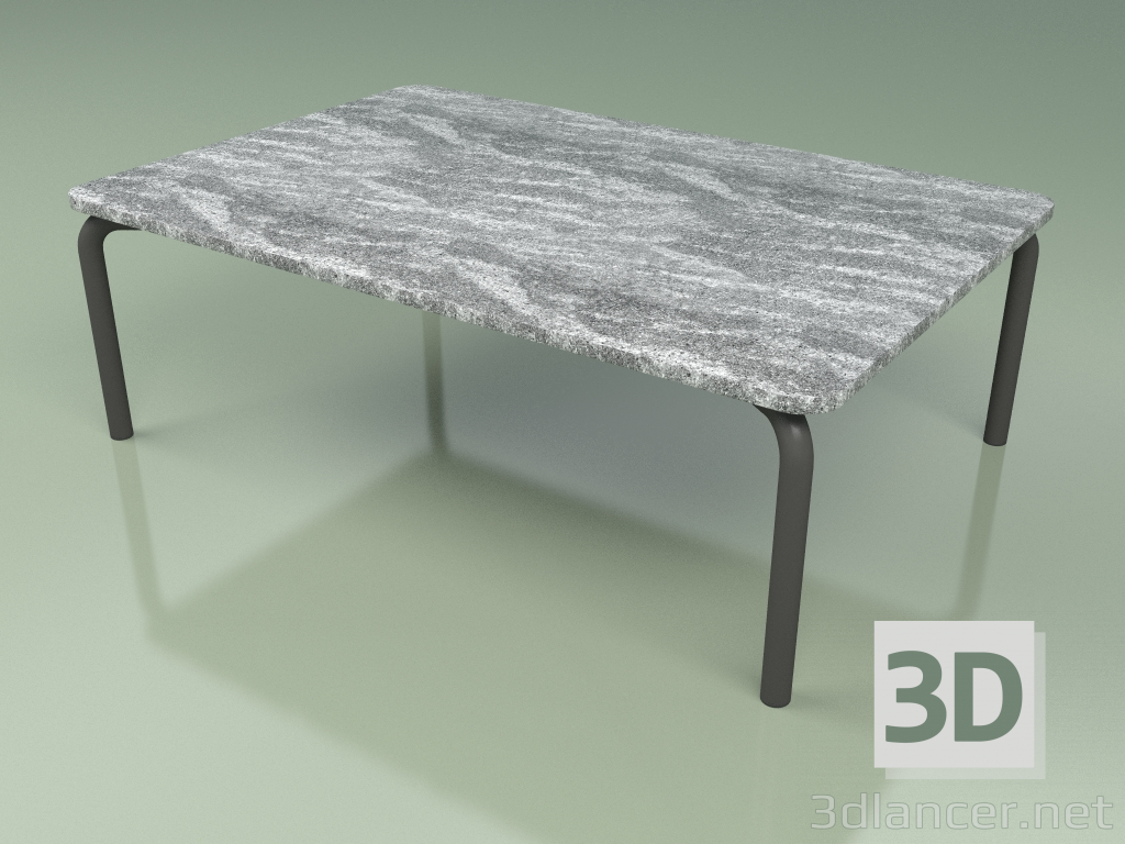 3d model Mesa de centro 006 (Metal Smoke, Cardoso Stone) - vista previa