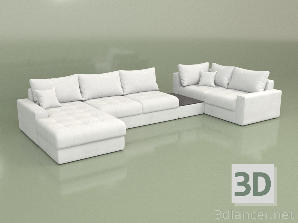 3d model Sofá modular Monaco - vista previa