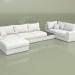 3d model Modular sofa Monaco - preview