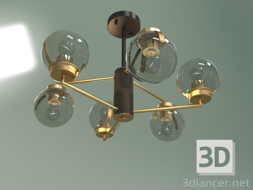 Modelo 3d Candelabro de teto Creek 70118-6 (preto) - preview