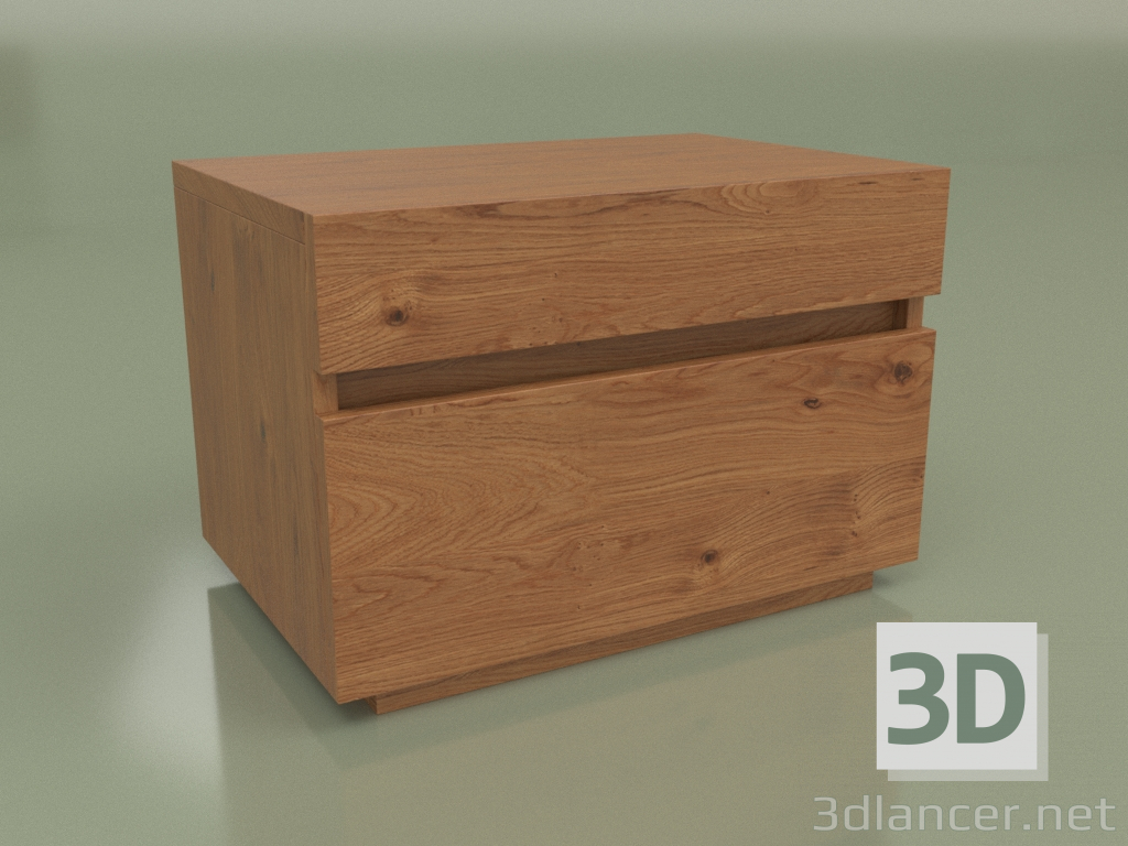 Modelo 3d Mesa de cabeceira Mn 200 (nogueira) - preview