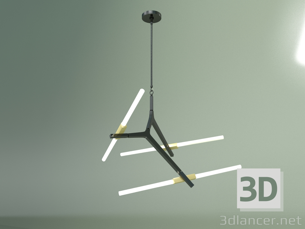 3d model Lámpara colgante Agnes 6 luces - vista previa