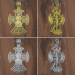 3d Cross pendant model buy - render