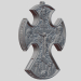 3d Cross pendant model buy - render