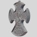 3d Cross pendant model buy - render