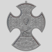 3d Cross pendant model buy - render