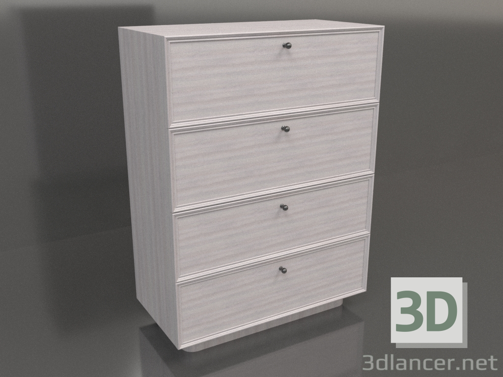 modello 3D Cassettiera TM 15 (800x400x1076, legno chiaro) - anteprima