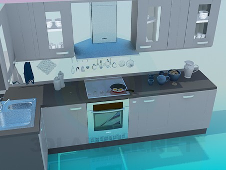 3d model Cocina - vista previa