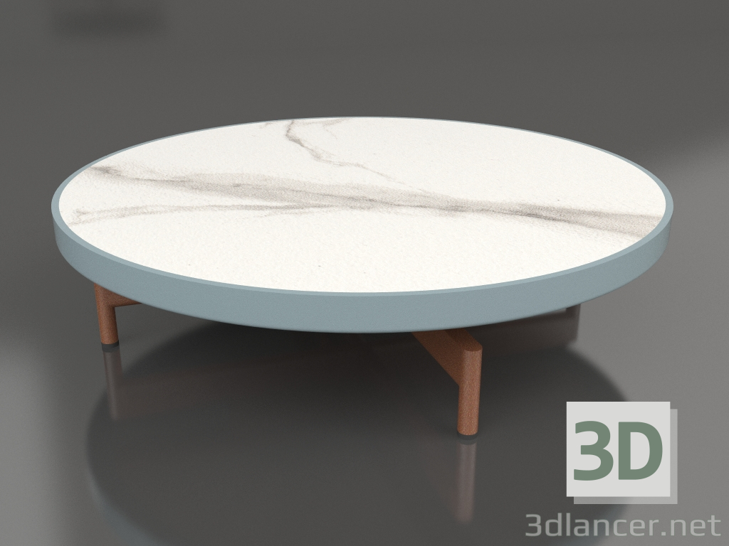 modèle 3D Table basse ronde Ø90x22 (Bleu gris, DEKTON Aura) - preview