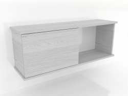 Étagère suspendue SHELF (avec 1 section ouverte à droite) 1000 mm (blanc RAL 9010)