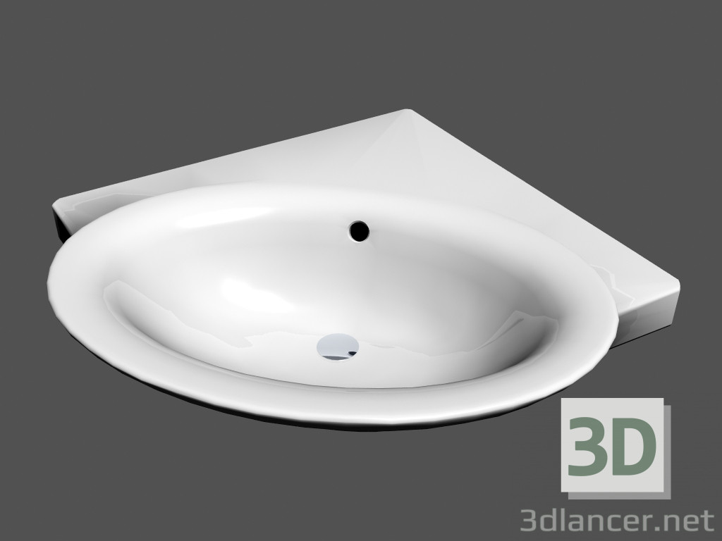 3d model Esquina galería lavabo R2 - vista previa