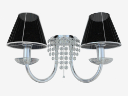 Sconce Meleza (2565 2W काला)