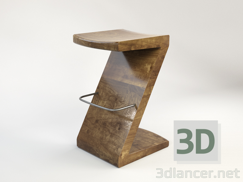 Modelo 3d Tamborete de barra - preview