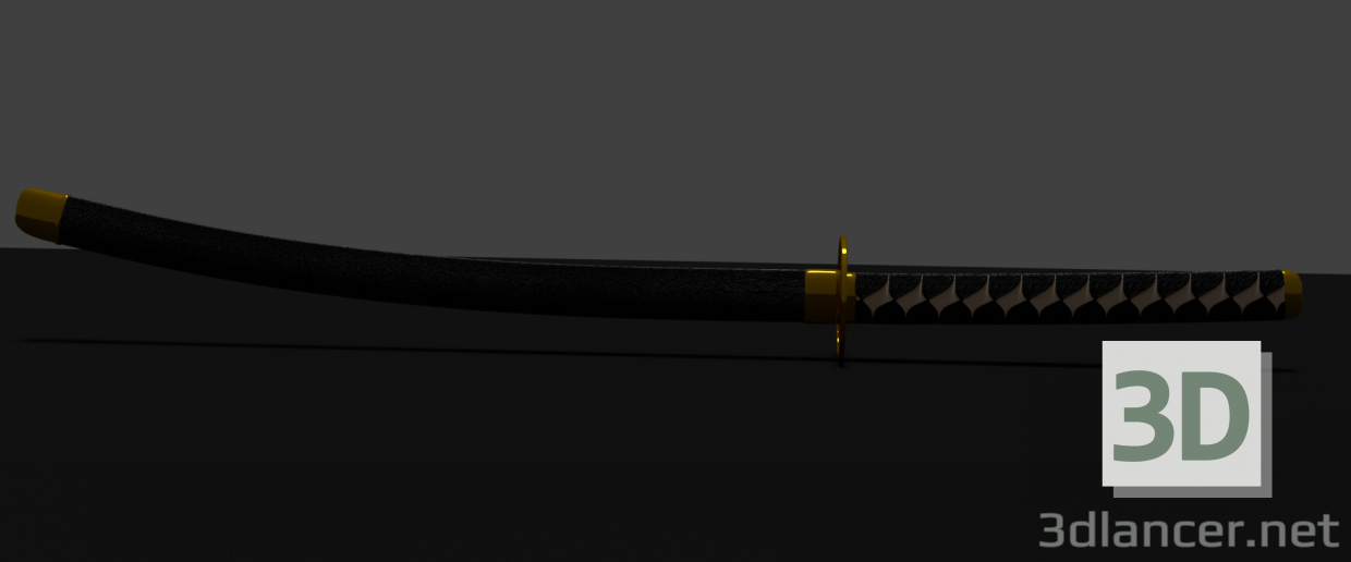 3D _1ex0_ Katana - HiPoly Sürümü modeli satın - render