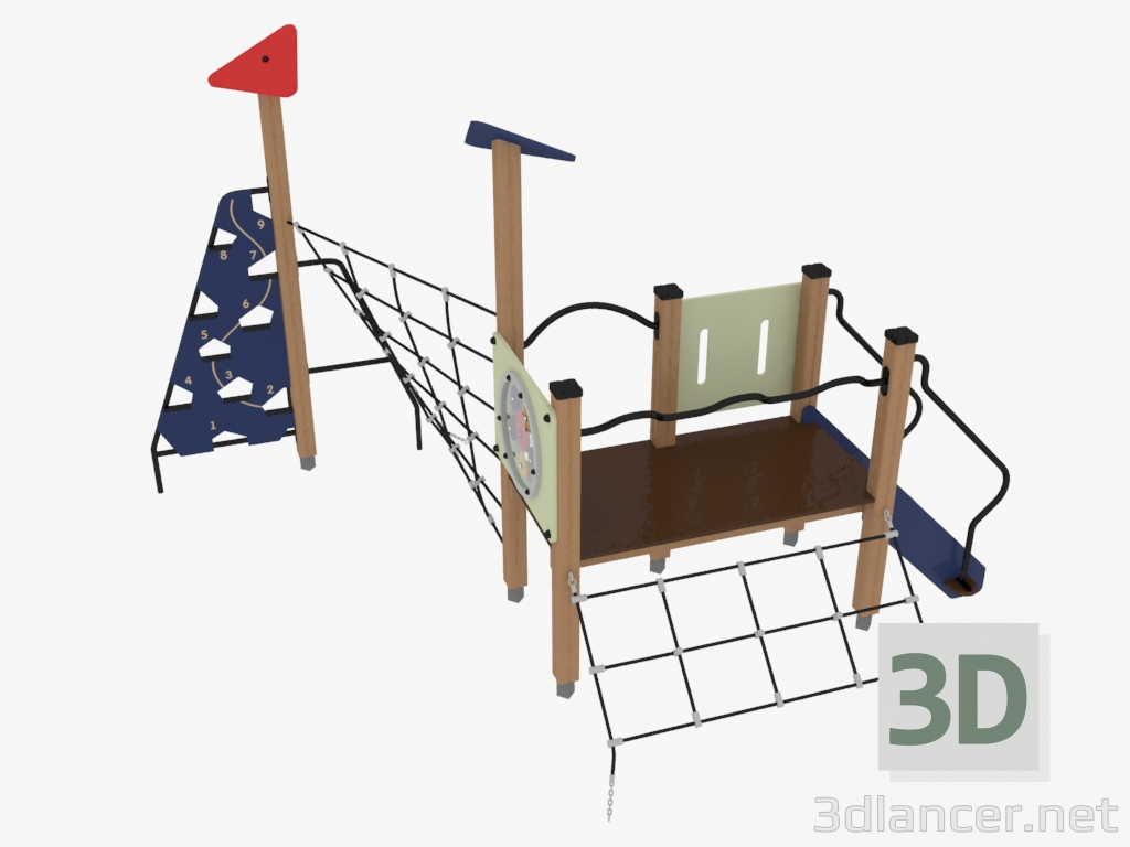 modello 3D Complesso per giochi per bambini (4423) - anteprima