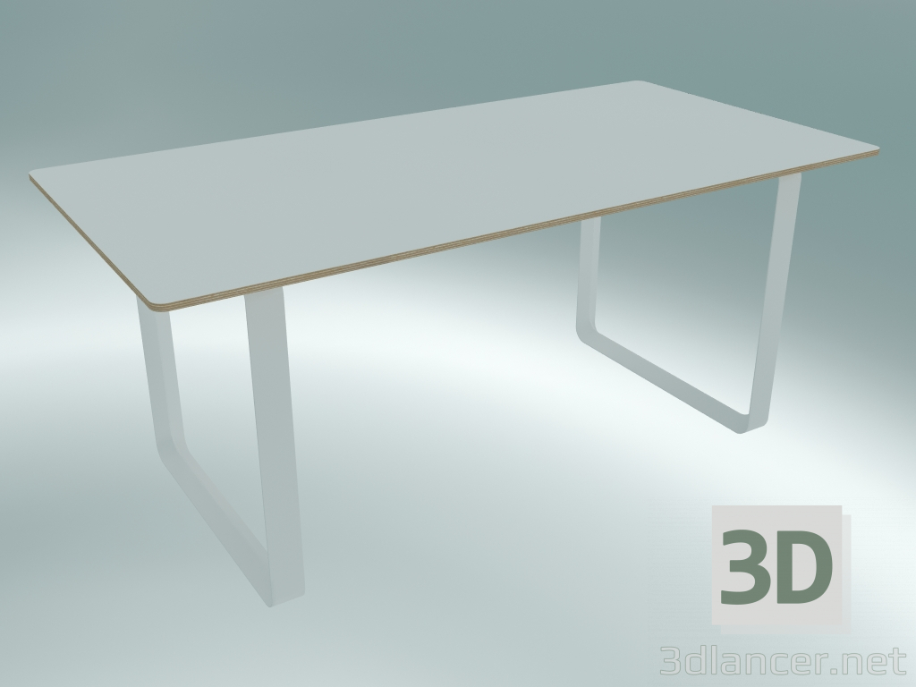 Modelo 3d Mesa 70/70, 170x85cm (Branco) - preview