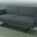 3D Modell Doppelsofa 5231 (H-Beine, einfarbige Polsterung) - Vorschau