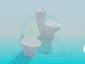 Bidet and toilet kit