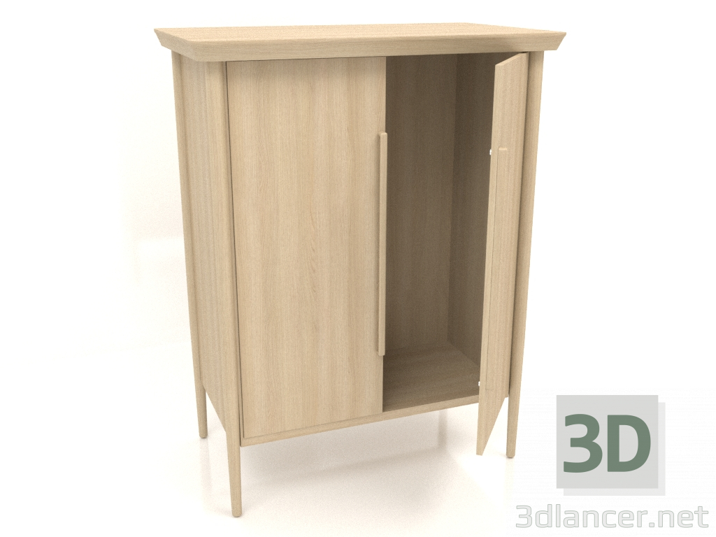 3d модель Шкаф МС 04 (полуоткрытый) (940х565х1220, wood white) – превью