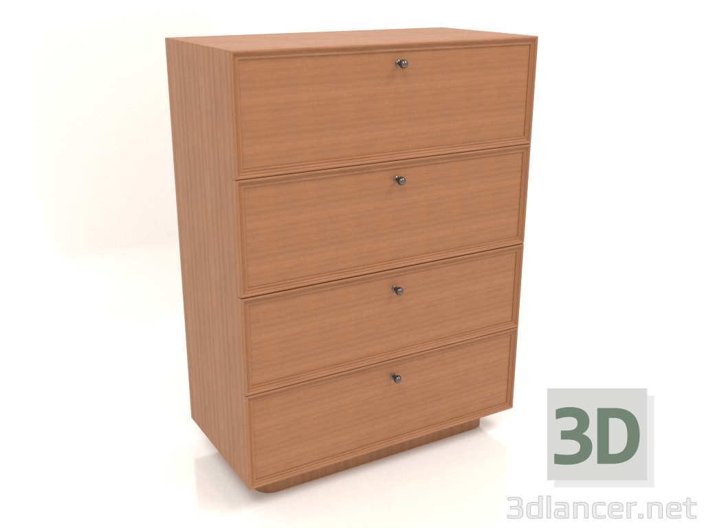 3d model Chest of drawers TM 15 (800x400x1076, wood red) - preview