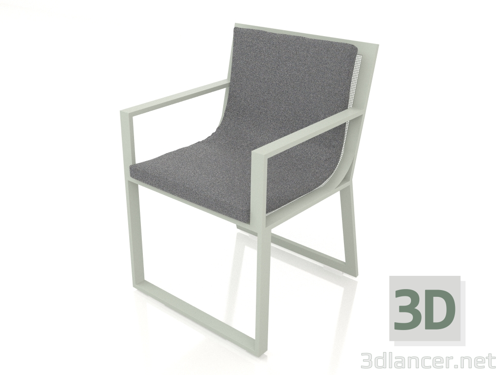 Modelo 3d Cadeira de jantar (cinza cimento) - preview