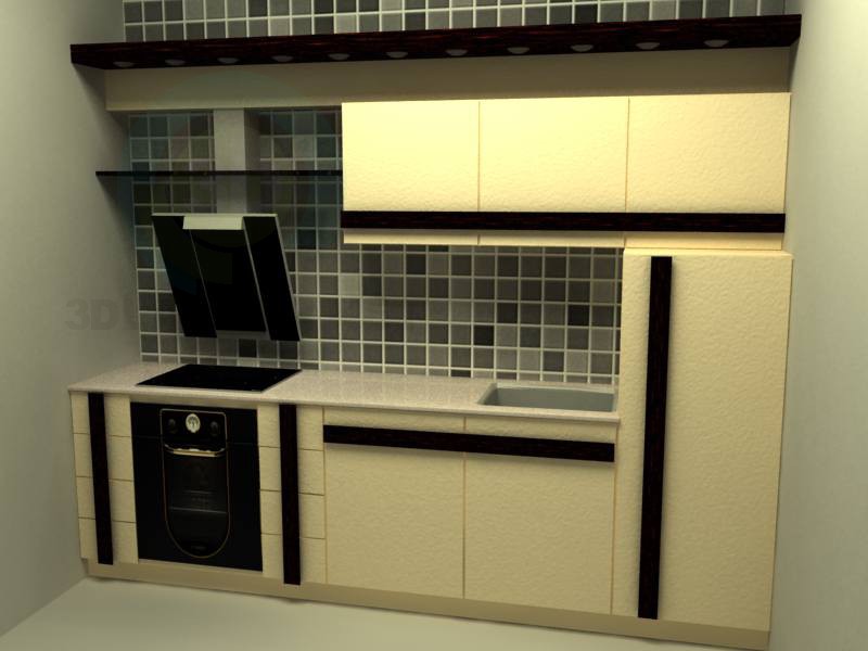 3d model Cocina en línea - vista previa