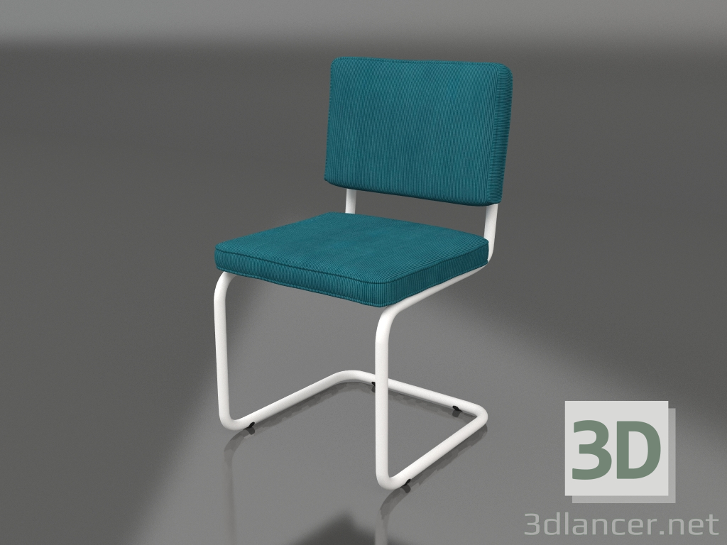 modèle 3D Chaise Ridge Rib (Bleu) - preview