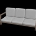 3D Modell Einfache Ecke Sofa 1 - Vorschau