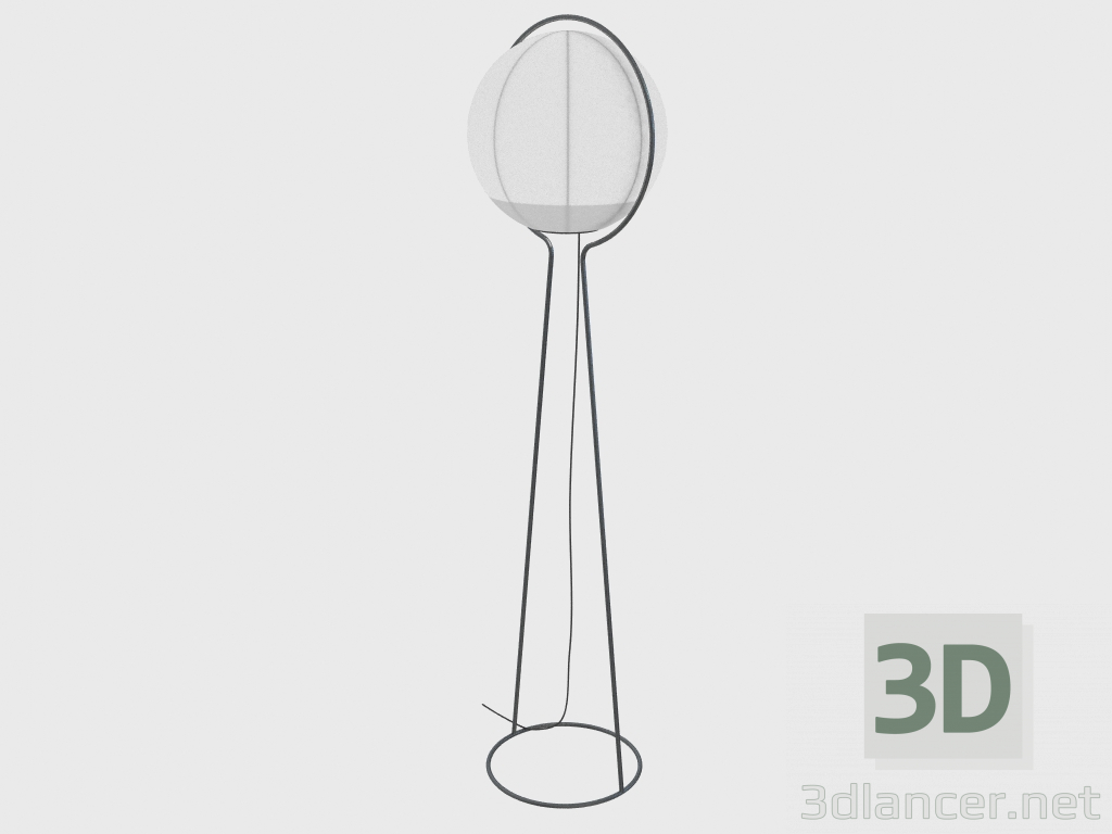 modello 3D Lampada da esterno VATE Lampada da terra - anteprima