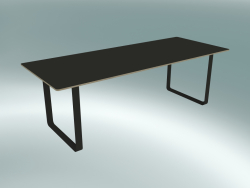 Mesa 70/70, 225x90cm (negro)