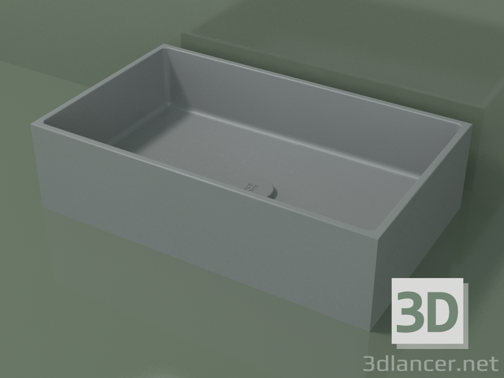 3D modeli Tezgah üstü lavabo (01UN31101, Silver Grey C35, L 60, P 36, H 16 cm) - önizleme