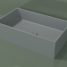 modello 3D Lavabo da appoggio (01UN31101, Silver Grey C35, L 60, P 36, H 16 cm) - anteprima