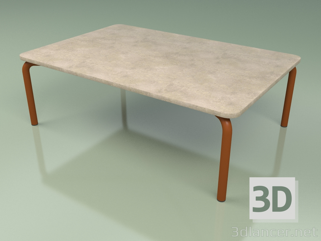 3d модель Стіл кавовий 006 (Metal Rust, Farsena Stone) – превью