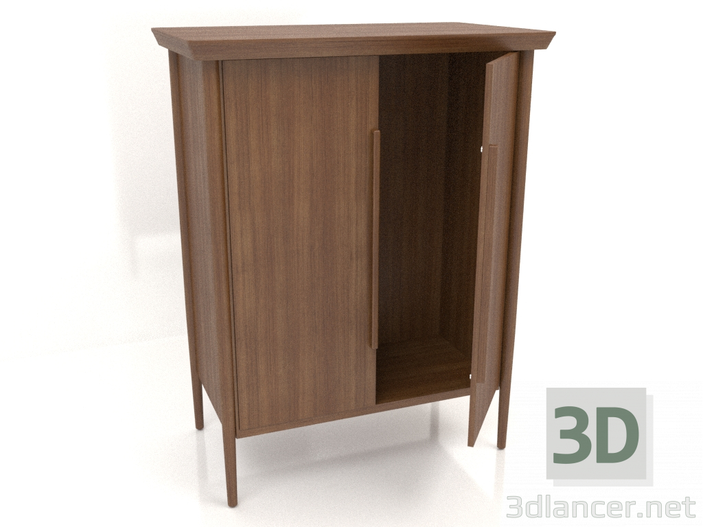 3d model Mueble MS 04 (semiabierto) (940x565x1220, marrón madera claro) - vista previa