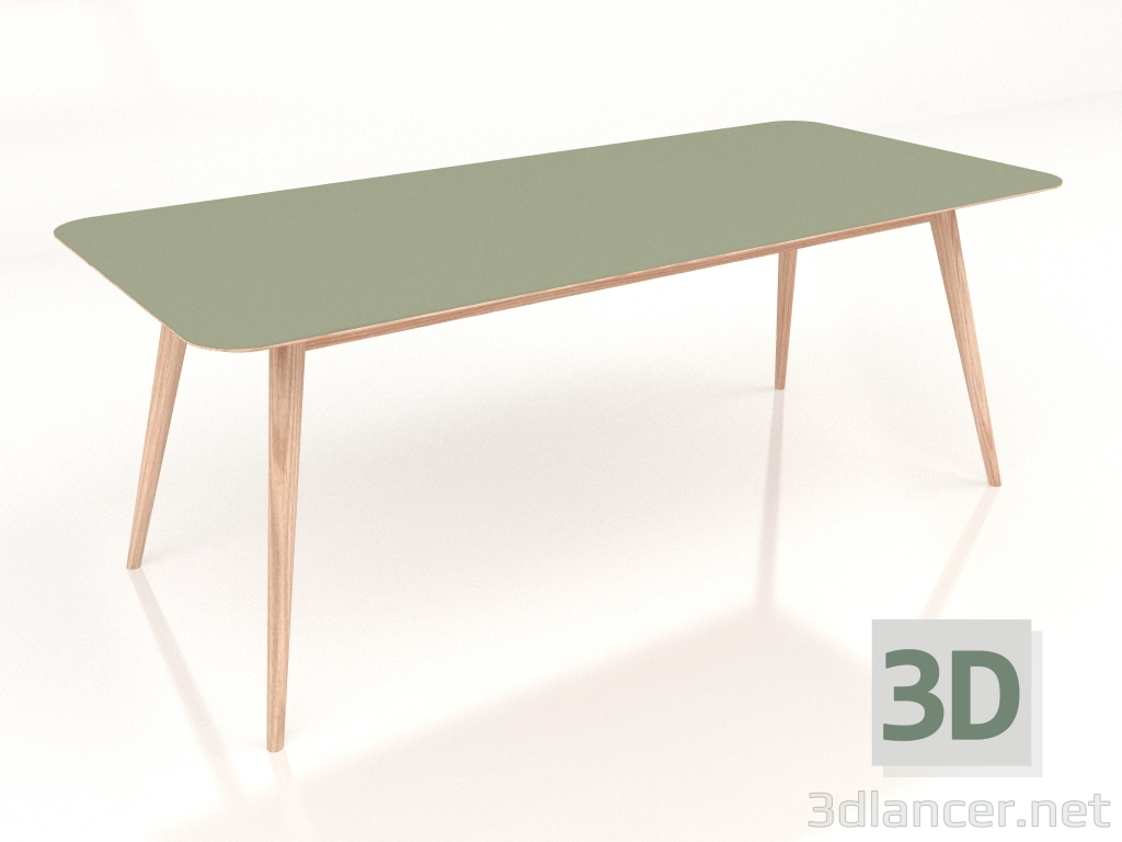 3d model Mesa de comedor Stafa 200 (Oliva) - vista previa