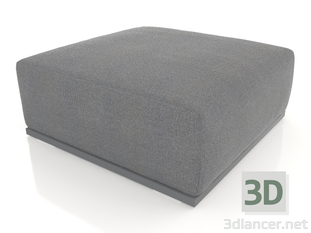 3d model Pouf sofa module (Anthracite) - preview