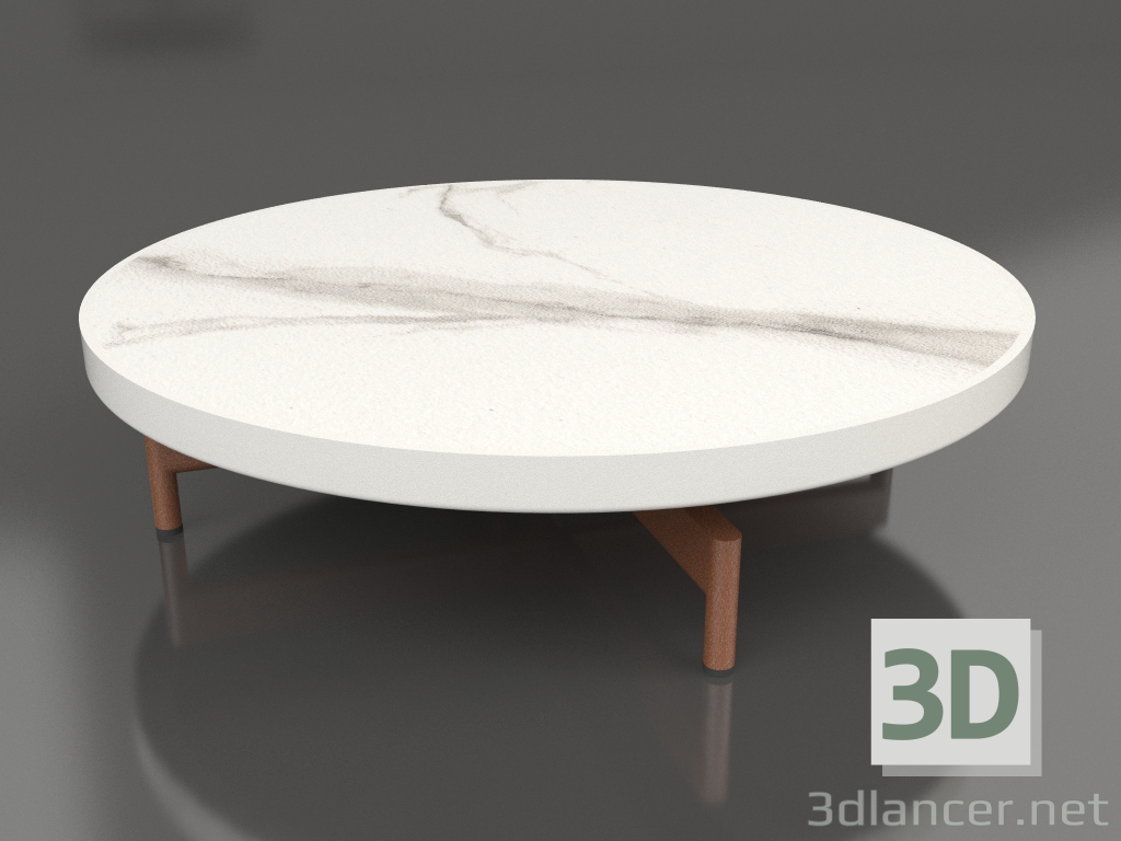 3d модель Стіл журнальний круглий Ø90x22 (Agate grey, DEKTON Aura) – превью