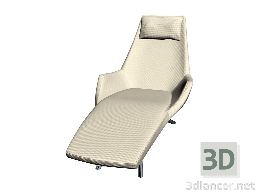 3d model Sillón largo de 2000 - vista previa