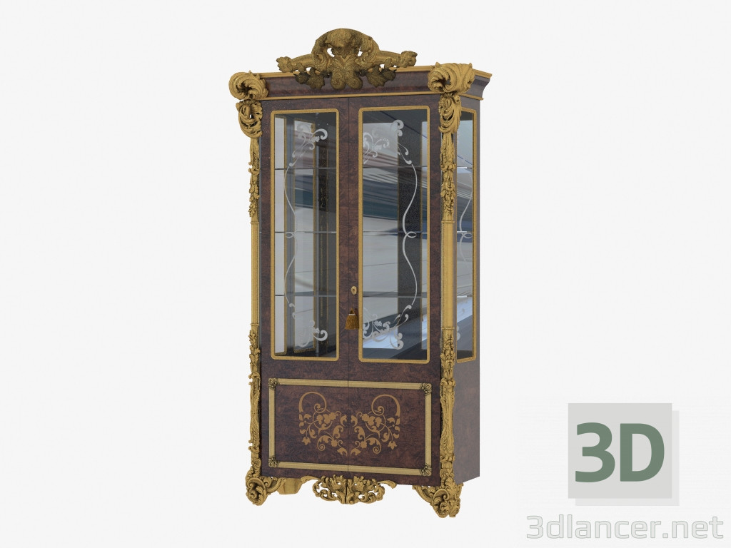 modèle 3D Vitrine en style classique ar1501 - preview