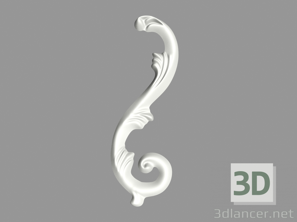 3d model Decoración de pared (Ф17а) - vista previa