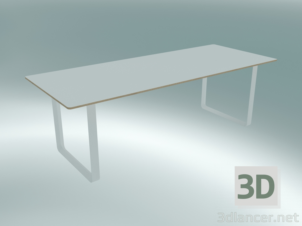 Modelo 3d Mesa 70/70, 225x90cm (Branco) - preview