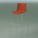 3d model Bar chair 0478 (on a slide, with upholstery in the front, bleached oak) - preview