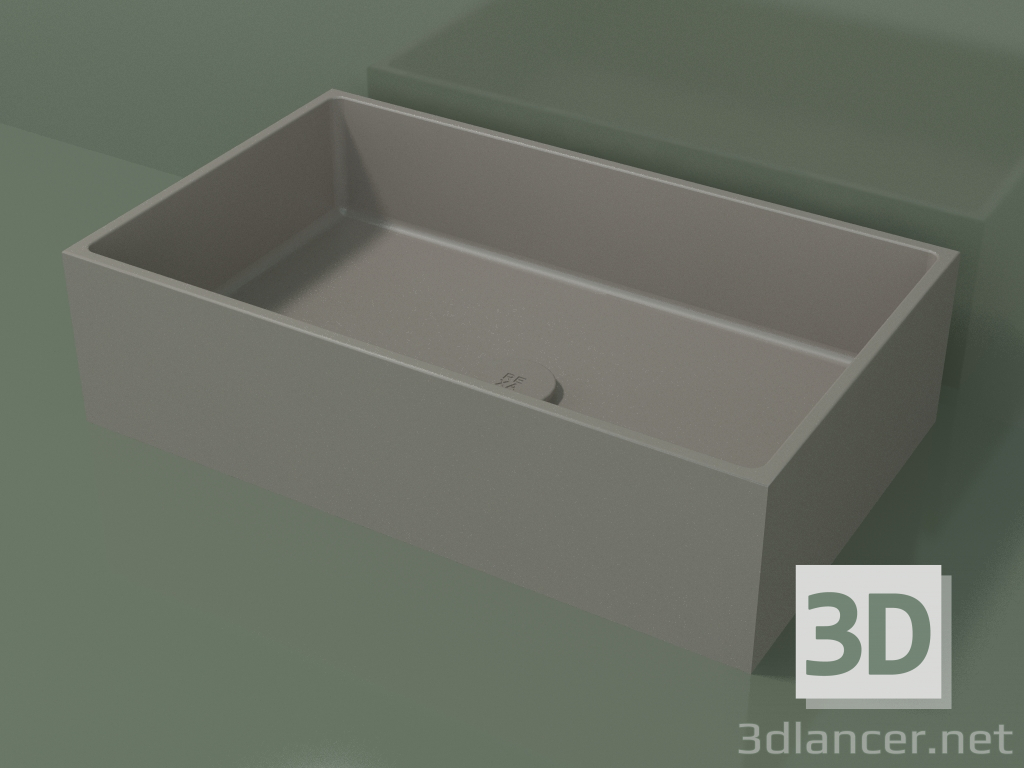 3d model Lavabo sobre encimera (01UN31101, Clay C37, L 60, P 36, H 16 cm) - vista previa