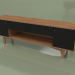 3d model TV stand TELLY (ral 9004 face shevron housing wallnut) - preview