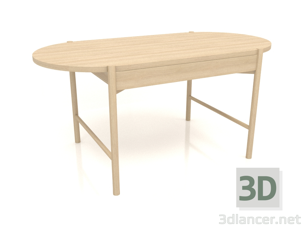 3D Modell Esstisch DT 09 (1600x820x754, Holz weiß) - Vorschau