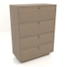 3d model Cajonera TM 15 (800x400x1076, gris madera) - vista previa