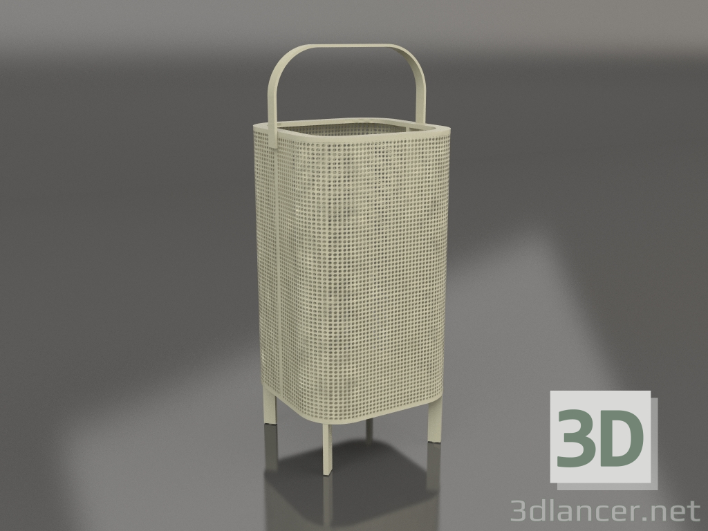 3D modeli Mum kutusu 3 (Altın) - önizleme