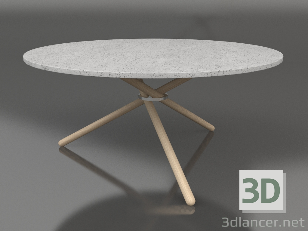 3d model Edda coffee table (Light Concrete, Light Oak) - preview