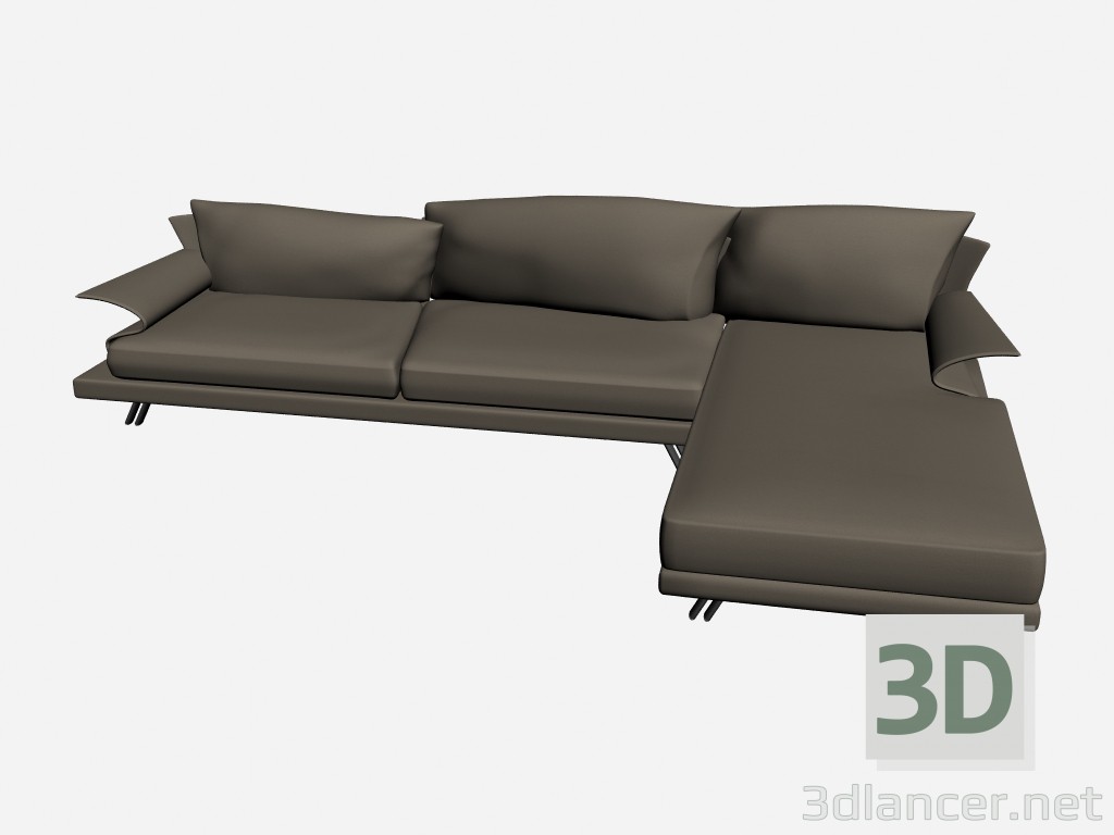 3d model Sofa Super roy angolare 4 - preview